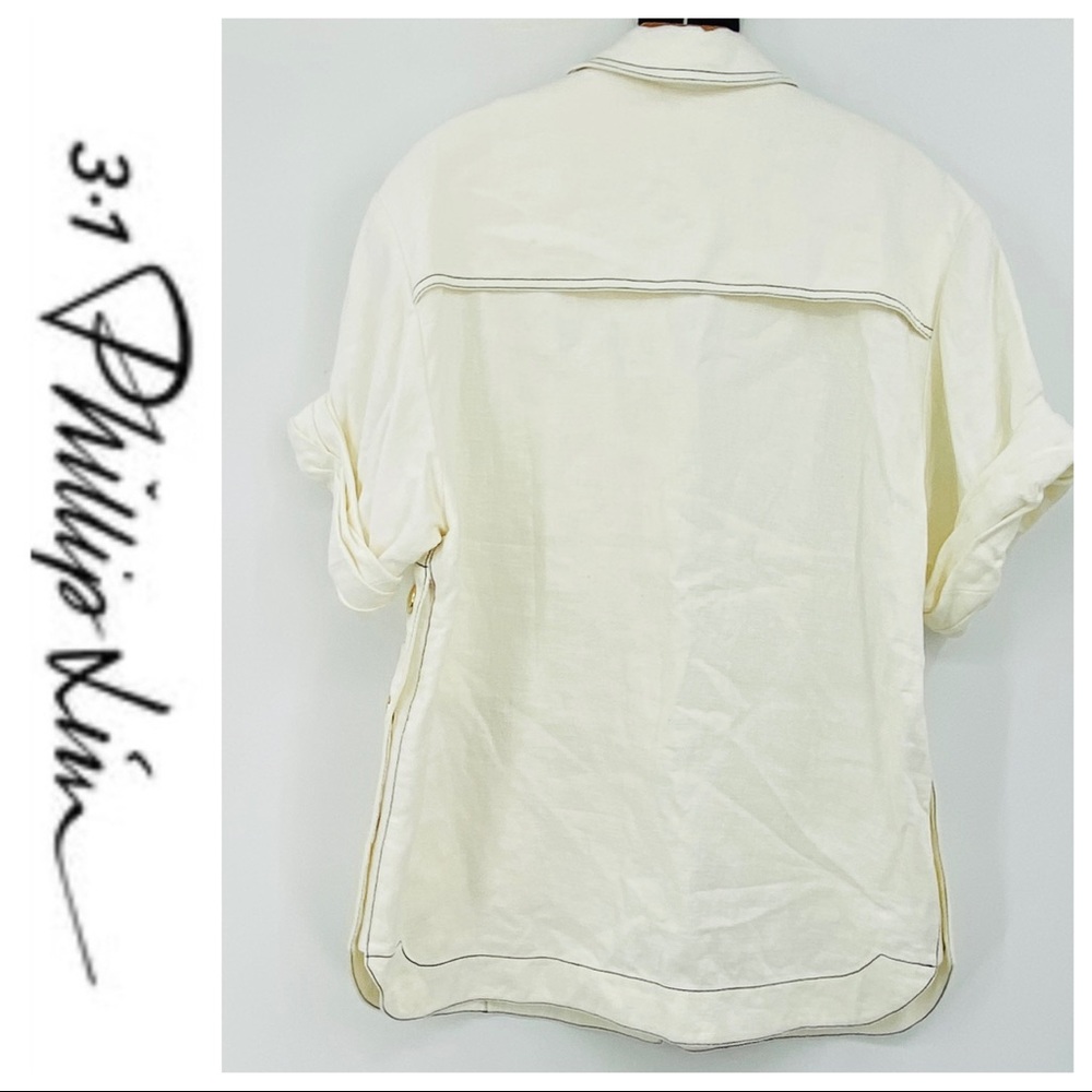💕 3.1 Phillip Lim Ivory Button Up Jacket NWT - Picture 4 of 10